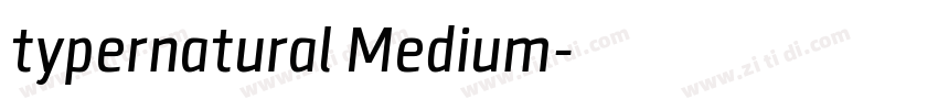 typernatural Medium字体转换